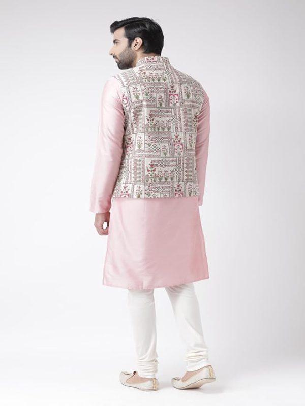 Rose Pink-Coloured Printed Kurta